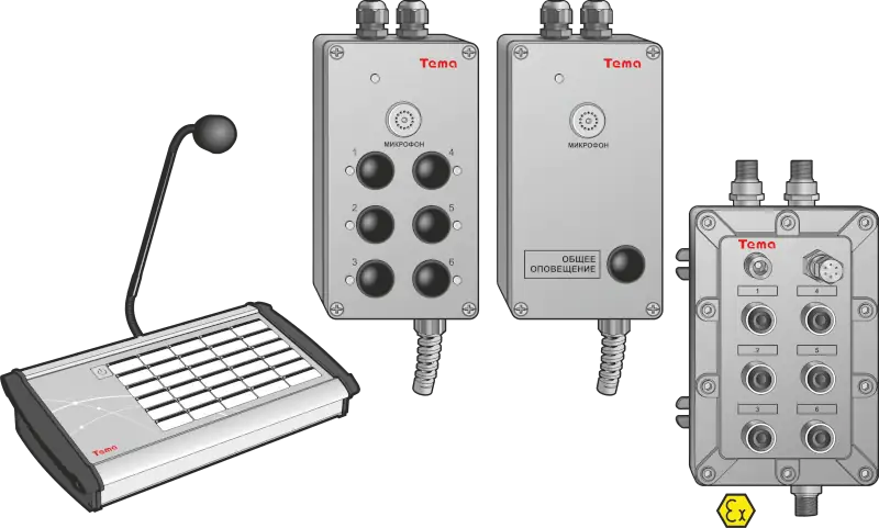 Рисунок 1 – Цифровые переговорные устройства Tema-M